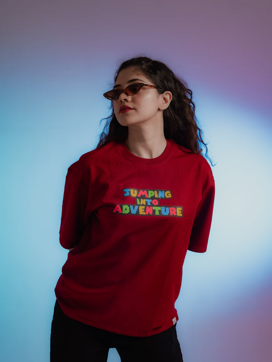 Jumping into adventure! Oversized T-shirt Women